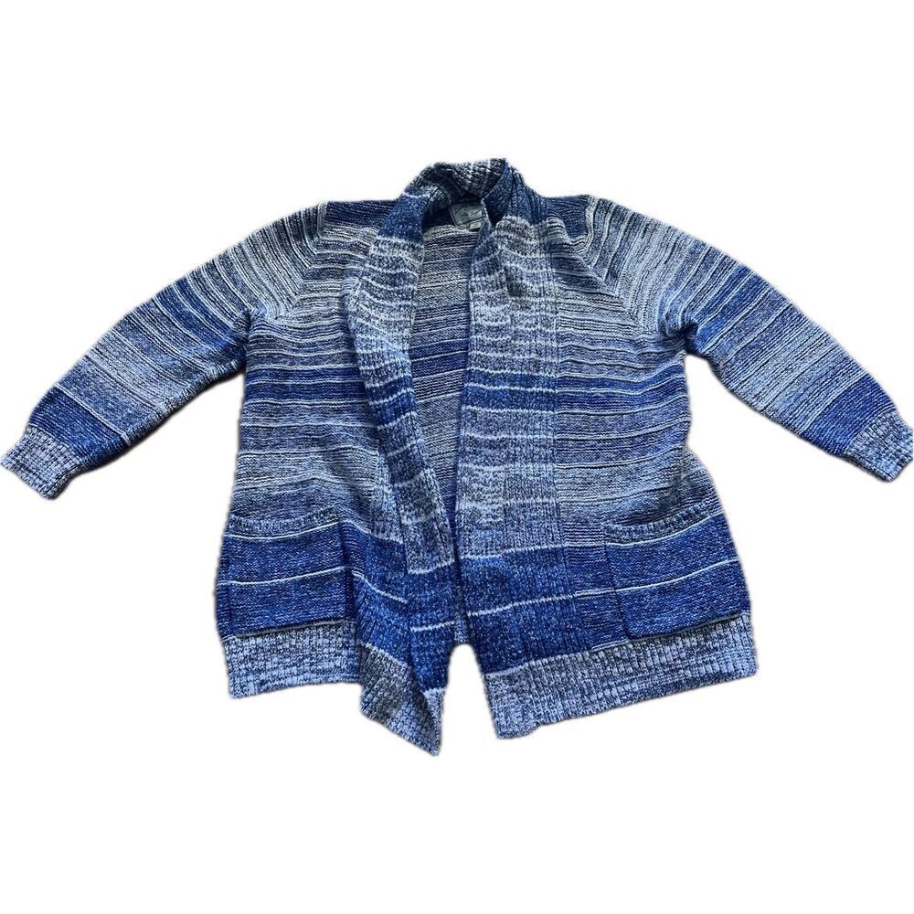 Lucky Brand Blue Open Front Cozy Cardigan Sweater Women’s Size 1X - Picture 1 of 5